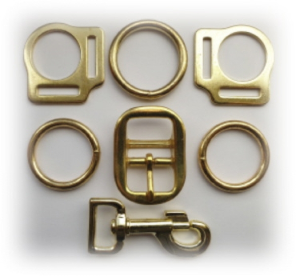 Pferdehalfter / SHS - Ösen  * Silber-Rot-Silber *